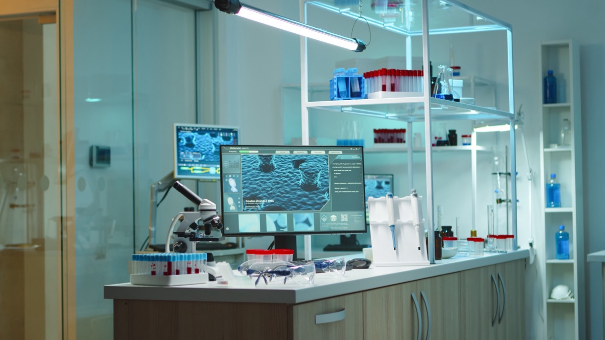 Omega Genetics Laboratory working area